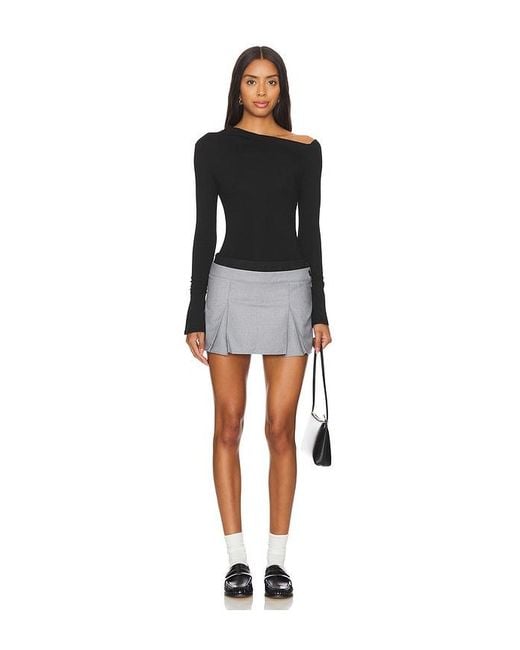 ALL THE WAYS Black Reiko Mini Skirt