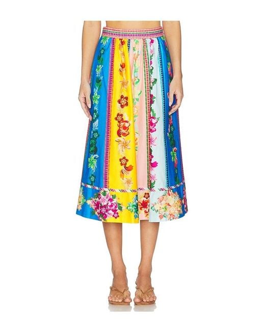 Saloni Blue Pia Skirt