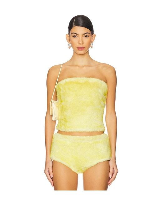 CULTNAKED Power バンドゥトップス Yellow