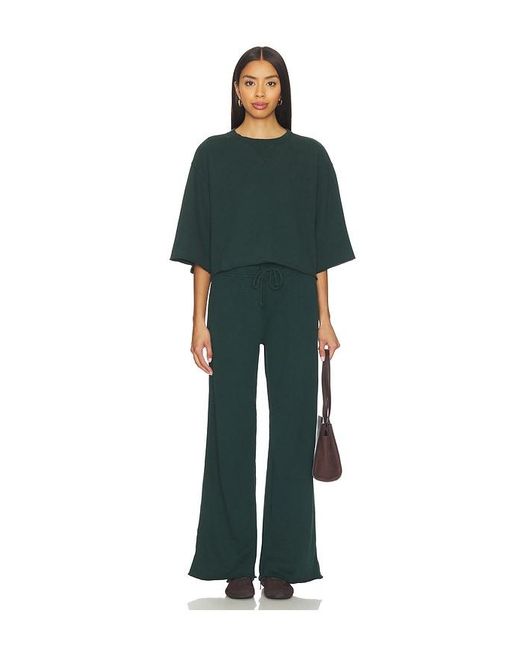 Bobi Green Wide Leg Pant