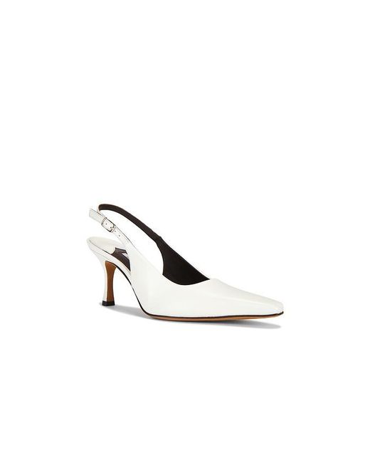 Emme Parsons White Elana Slingback Pump