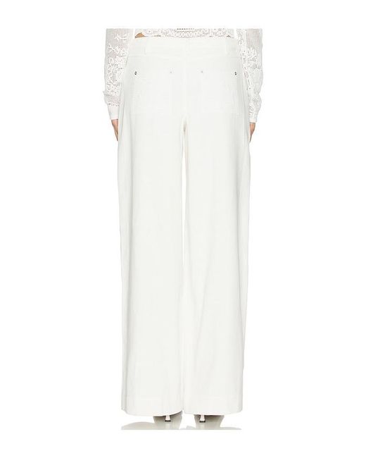 For Love & Lemons White Agnes Denim Jeans