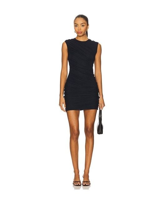 Agolde Black Ester Twist Dress