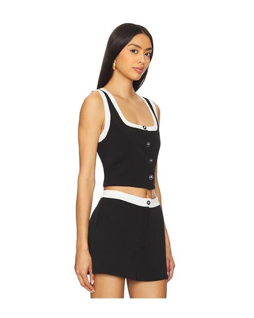 Top Sin Mangas Top En Color Negro Talla En Astr de color Black