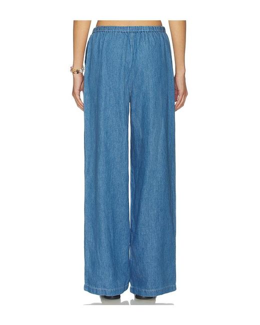 Madewell Blue Pull On Tie Waist Pant