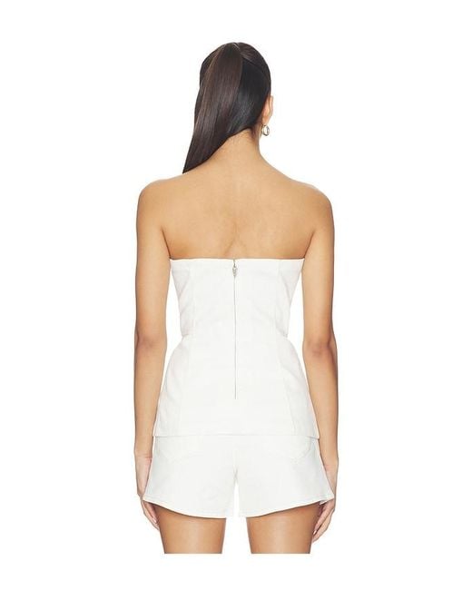 PAIGE White Fiana Top