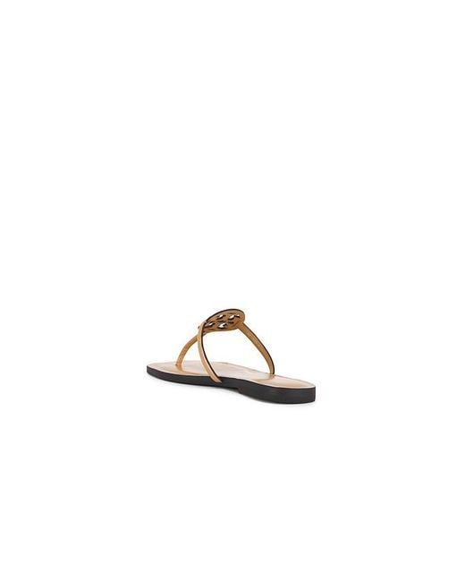 Tory Burch White Miller Square Toe Flip Flop