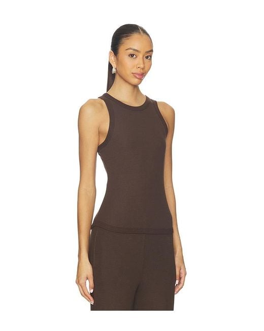 SPRWMN Brown Rib Racer Tank