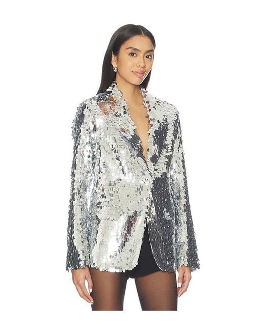 Simon Miller White Leon Sequin Blazer