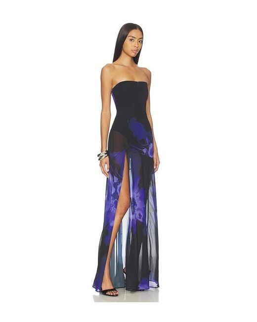Nbd Blue Adeliza Maxi Dress