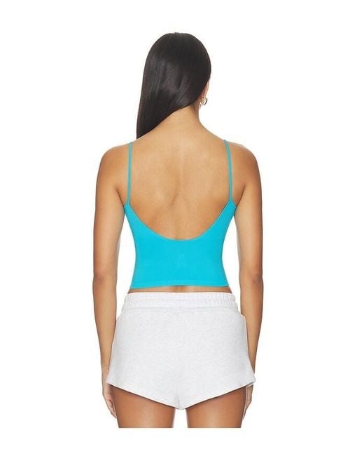 Free People Blue Round Two Skinny Strap Tank