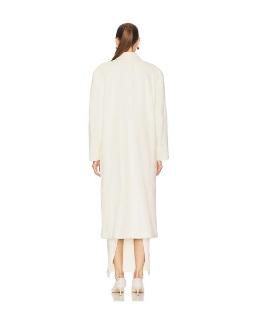Bardot White Classic Oversized Coat