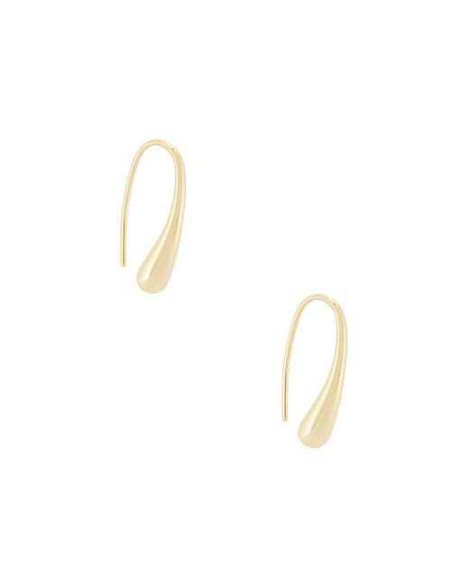 Shashi White Mia French Hook Earring
