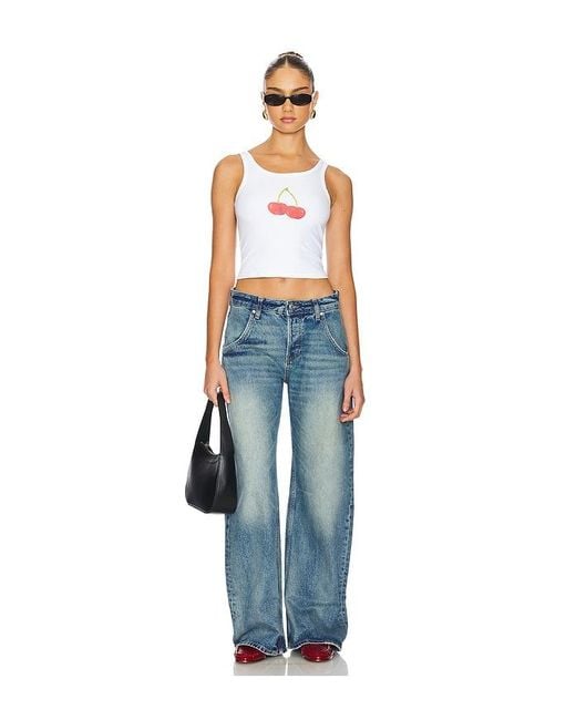 SNDY'S Blue X Revolve Tank Top