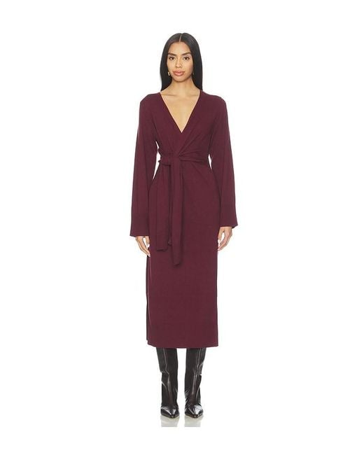 Jonathan Simkhai Purple Skyla Wrap Dress