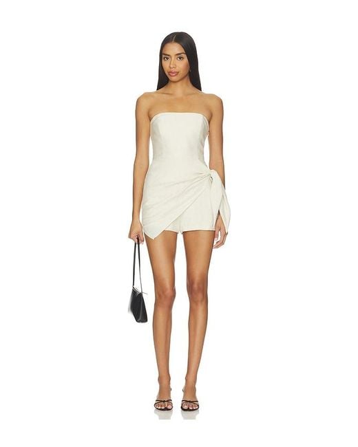 Amanda Uprichard White X Revolve Revan Romper