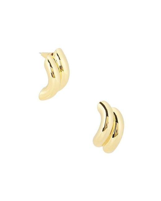 Eddie Borgo Metallic Torsade Stud Earrings