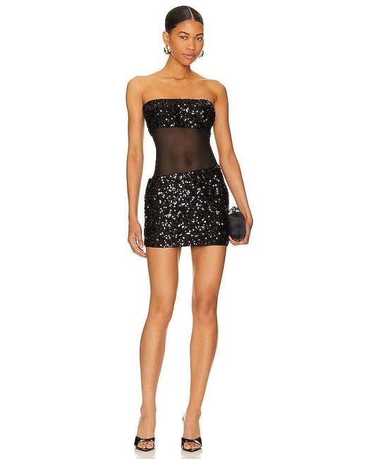 superdown Black Lalita Mini Dress
