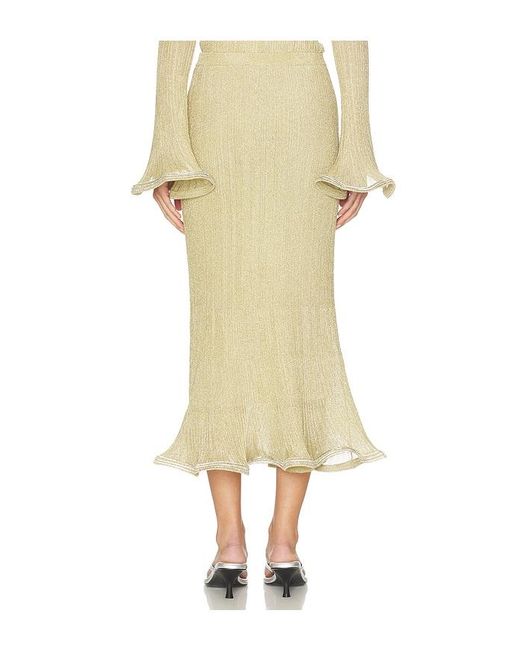 Jonathan Simkhai Natural Brighton Midi Skirt