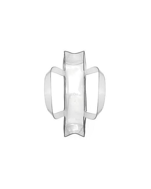 Tory Burch White Ella Clear Small Tote