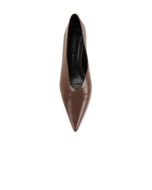 Tony Bianco Brown Cherry Pump