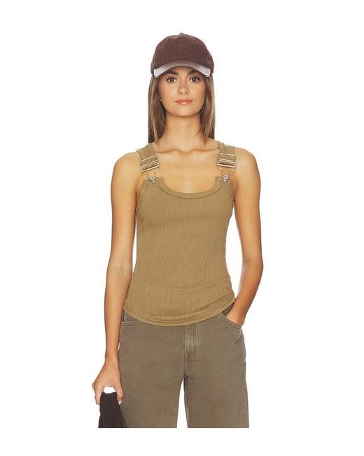 Free People Natural X We The Free Jamie Buckle Tank