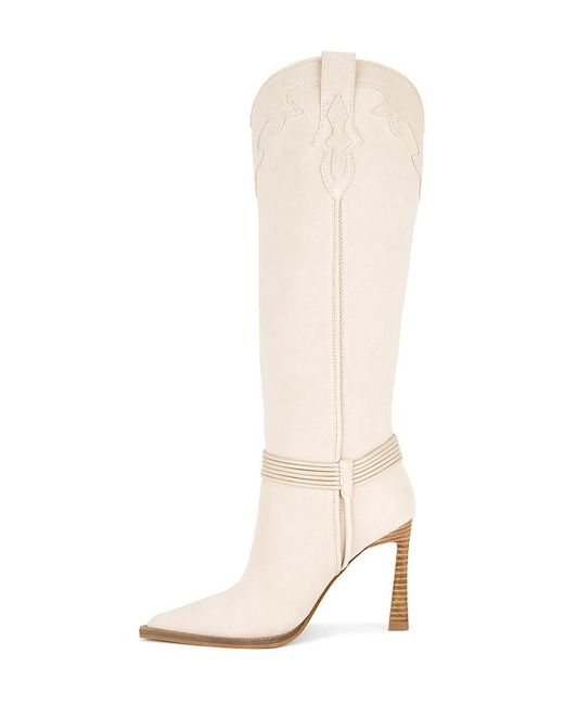 Steve Madden White Boot Kyndall