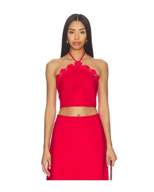 Elliatt Red Giovanna Halter Neck Top