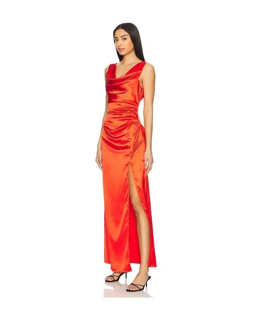 Line & Dot Red Melissa Dress