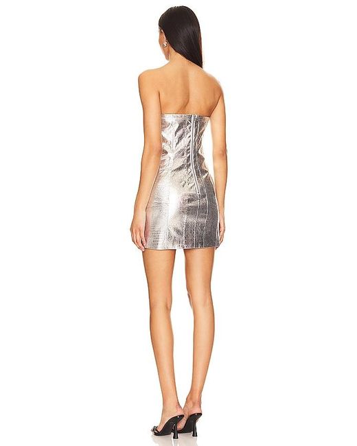 Lovers + Friends Black Mercury Faux Leather Mini Dress