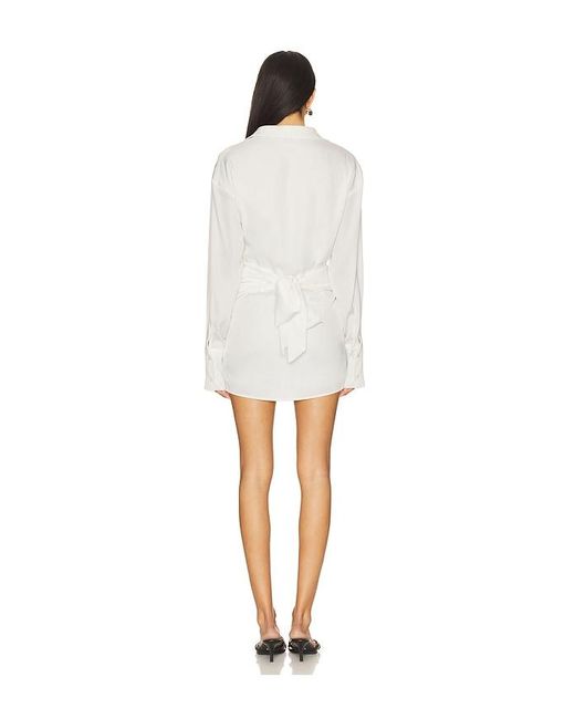 SNDY'S White Mae Shirt Dress