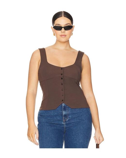 L'academie Brown 'Academie Evonne Top