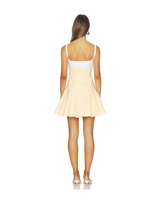 Jonathan Simkhai Natural Tyler Bustier Mini Dress