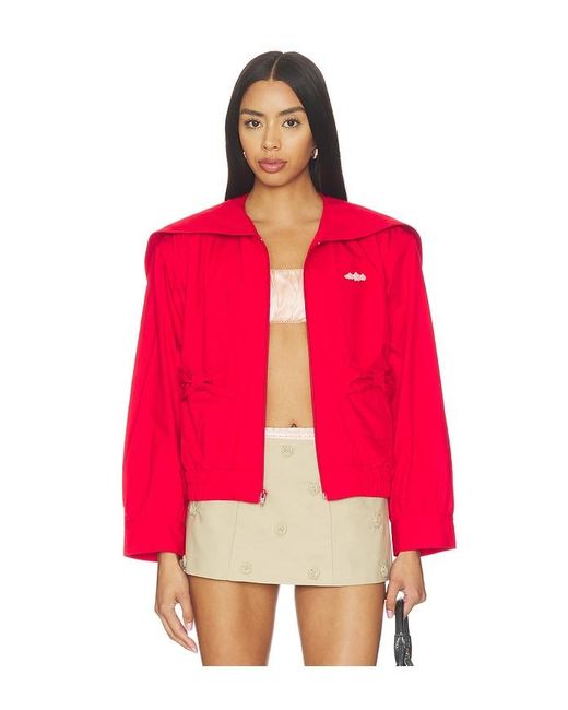 Sandy Liang Red Farro Jacket