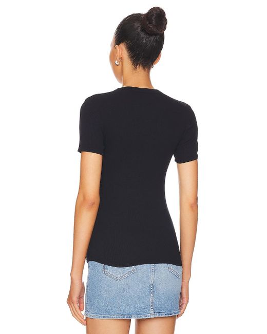 PERFECTWHITETEE Short Sleeve リブuネック Black