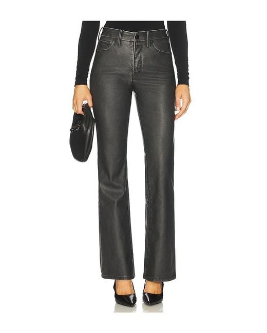 GOOD AMERICAN Black Good Classic Bootcut Faux Leather Pants