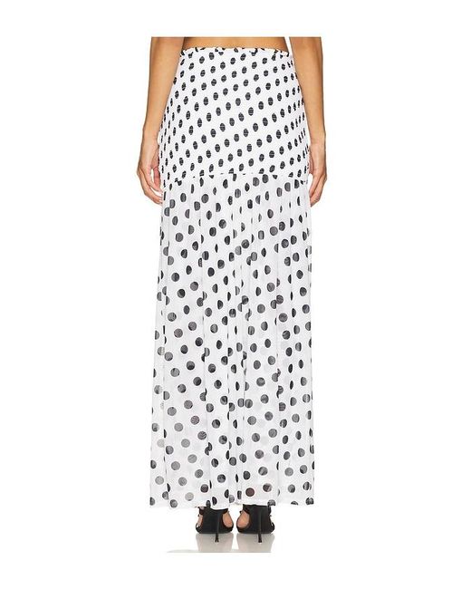 AFRM White Quincy Skirt