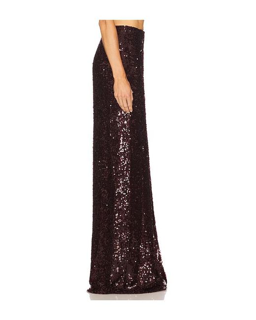 LAPOINTE Multicolor Sequin High Waist Slit Maxi Skirt