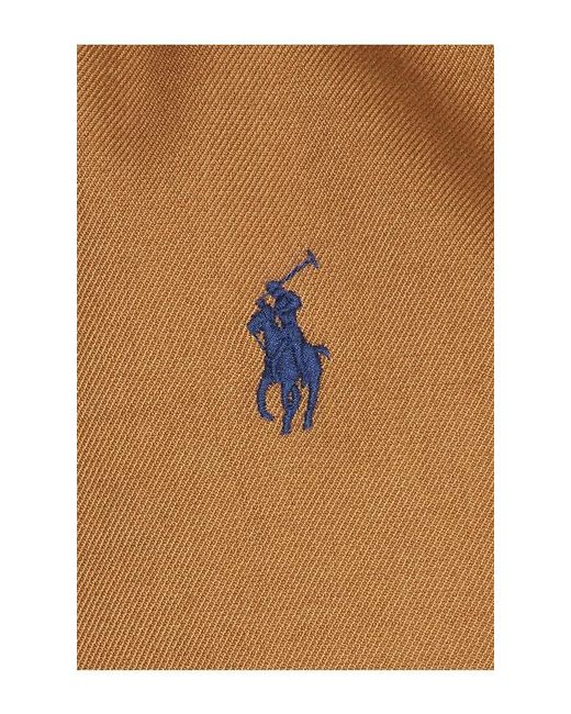 Polo Ralph Lauren Blue Cotton Twill Bomber Jacket