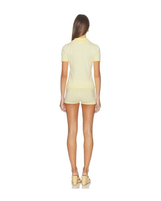 ALL THE WAYS Natural Rachel Knit Short Set