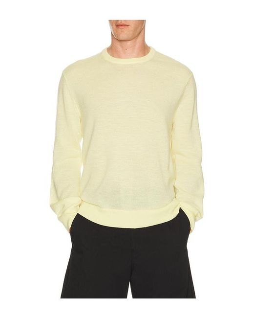 Helmut Lang Yellow Sheer Crewneck for men