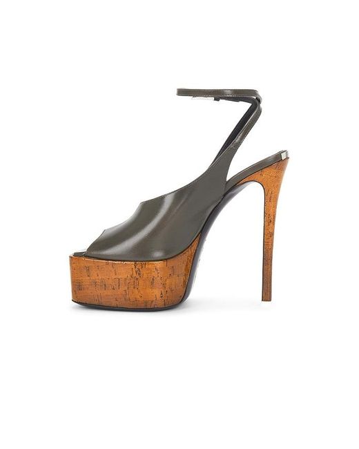 The Attico Gray Ornella 140 Sandal