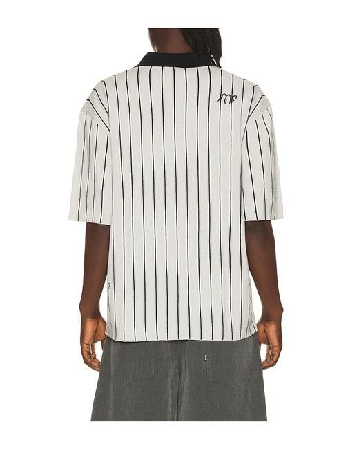 MADFRENZY Gray Knit Polo for men