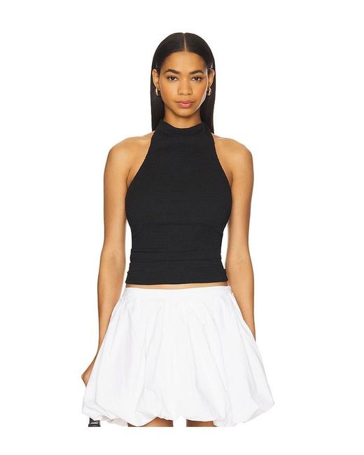 Astr Black Gwyneth Top