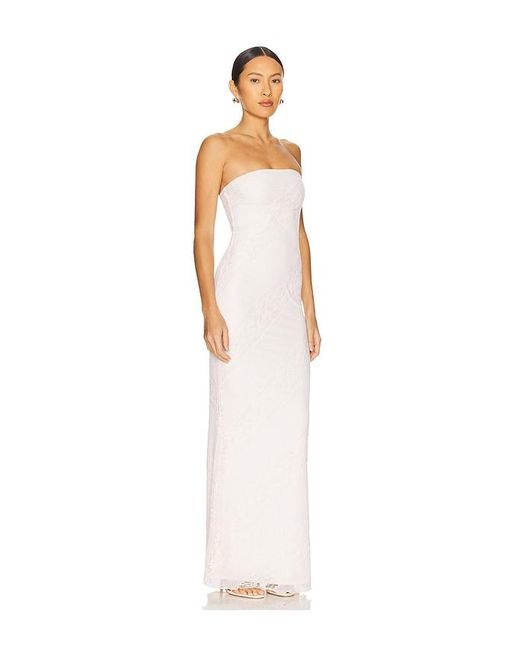 MORE TO COME White Adea Maxi Dress