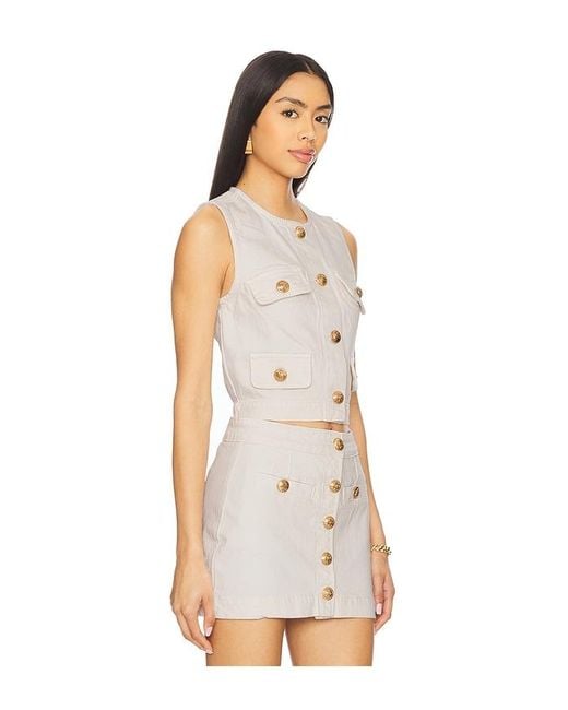 Blank NYC White Denim Top