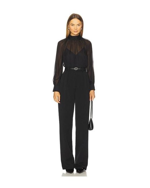Veronica Beard Black Alyssa Blouse