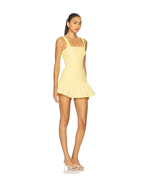 Amanda Uprichard Yellow X Revolve Danner Skort Romper