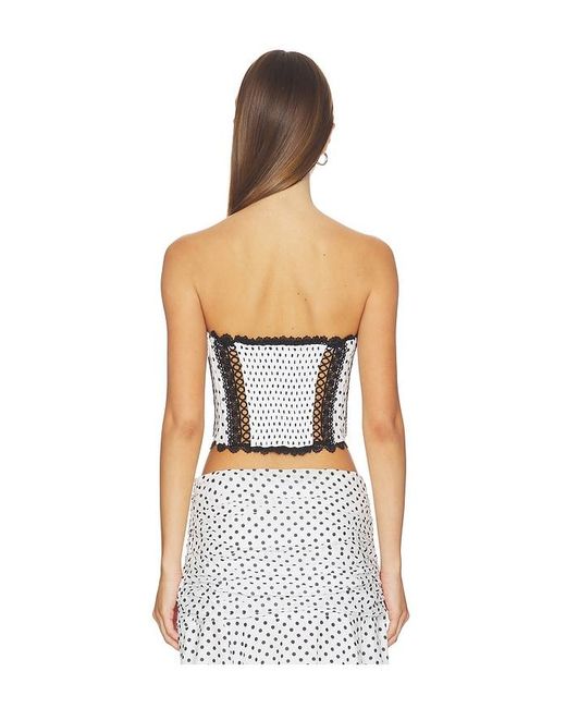 Charo Ruiz White Fiare Top