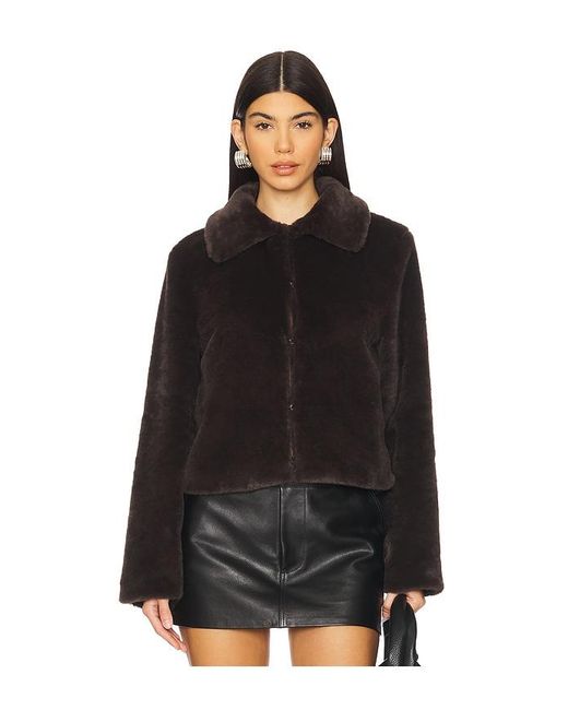superdown Black Tianna Faux Fur Jacket
